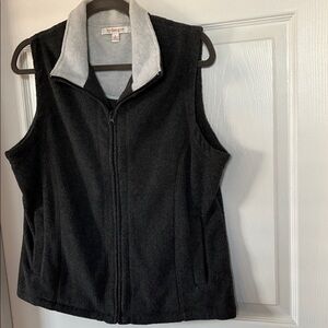 Women's Charcoal Grey Fleece Vest